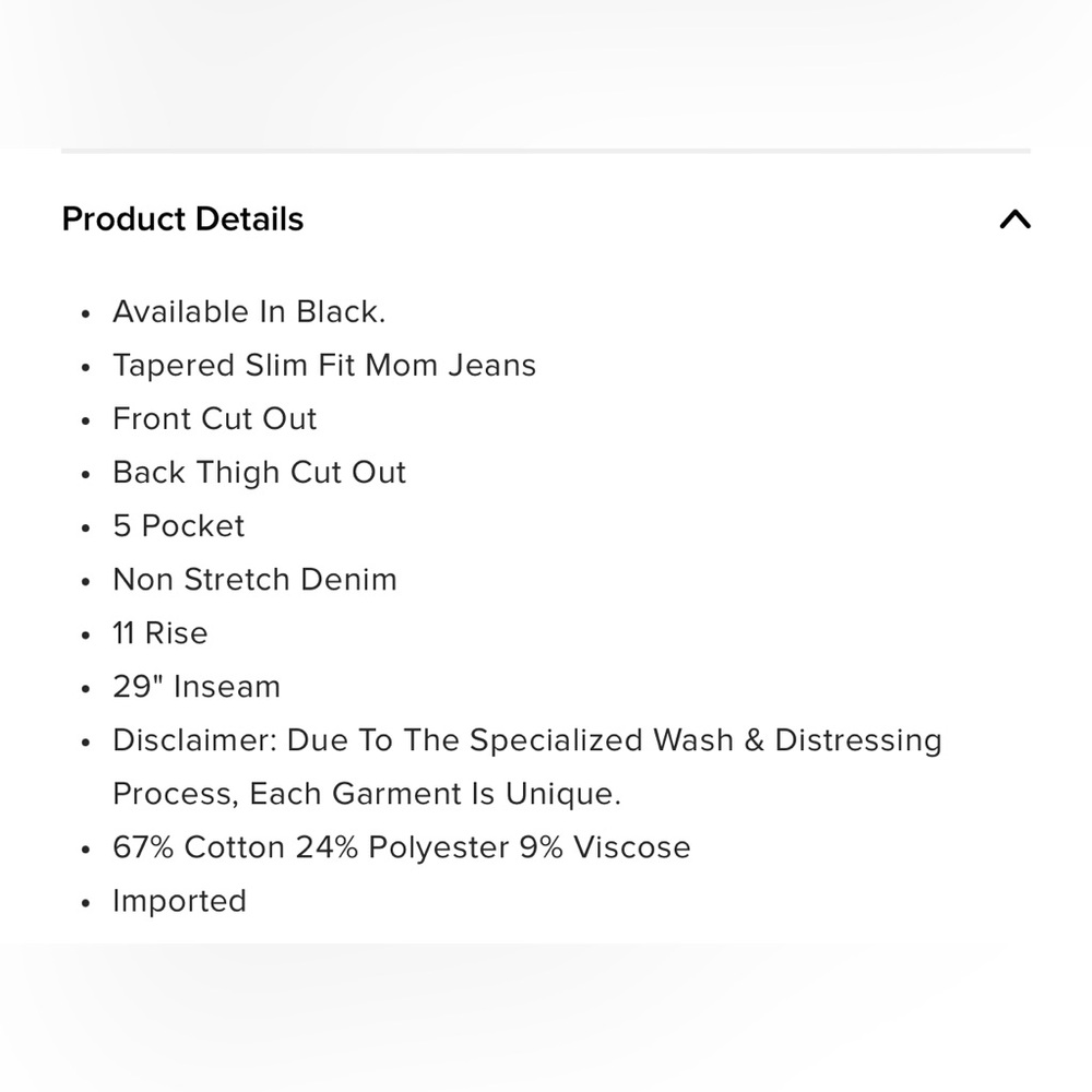 Jaydon Ripped Mom Jeans - Black. Size 0 - Picture 8 of 9